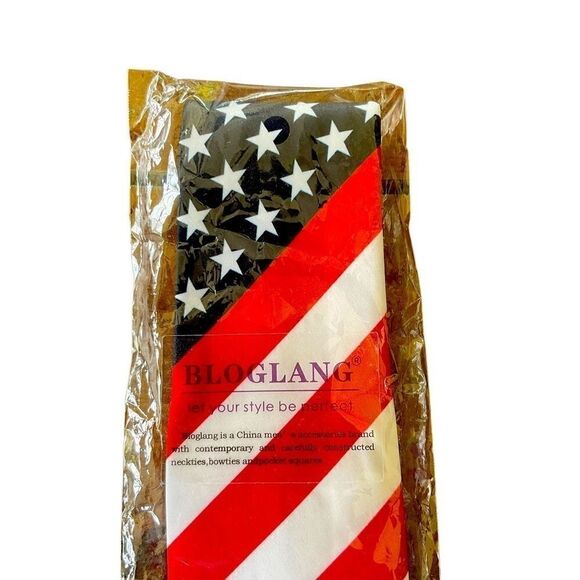 Men's Stars and Stripes Tie New In Package - Picture 5 of 7